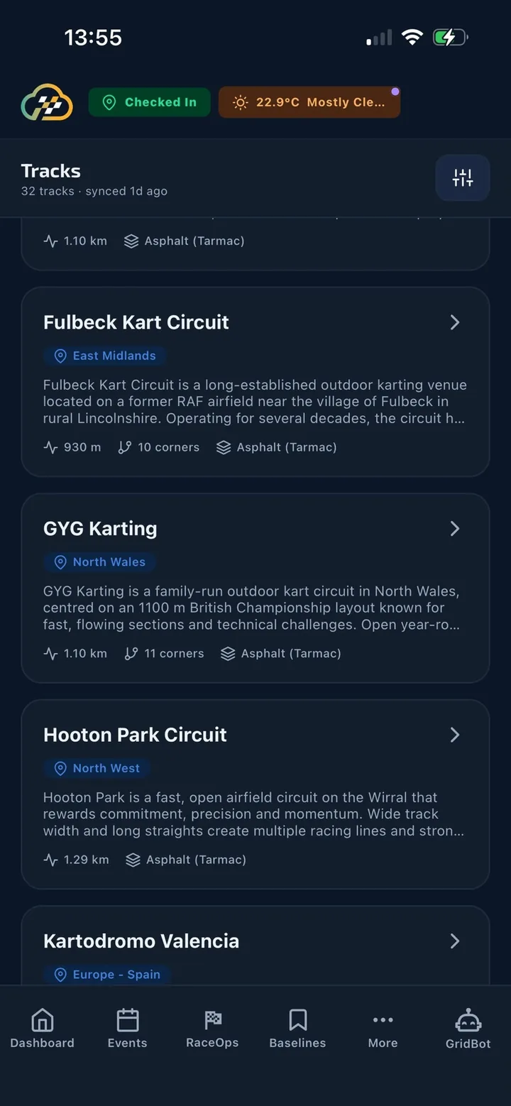 Track directory